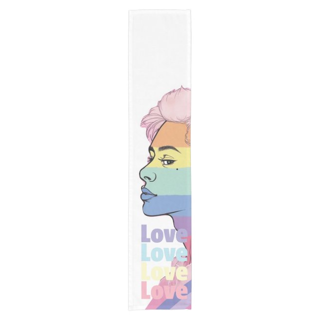 Love is Love Short Table Runner (Front)