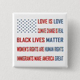 Love is Love Square Button