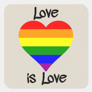 Love Is Love Square Sticker