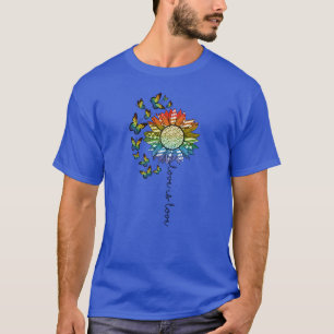 Love Is love Sunflower Sublimation family T-Shirt