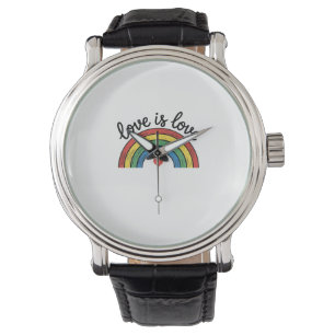 Love Is Love Vintage Rainbow Heart Shirt Design_1 Watch