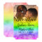 Love is love watercolor rainbow photo wedding