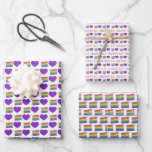 Love is Love Wedding Cake Heart LGBT Gay Pride Wrapping Paper Sheet<br><div class="desc">Wrapping paper sheets feature an original marker illustration of a purple heart, slice of rainbow cake, and LOVE in a rainbow font. Lots of additional wrapping paper designs are also available from this shop. Don't see what you're looking for? Need help with customisation? Contact Rebecca to have something designed just...</div>