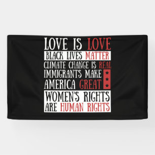 Love Is Love Women's Rights Are Human Rights Banner