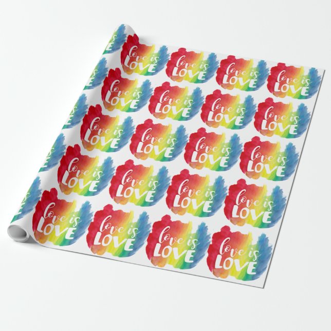 Love is Love Wrapping Paper (Unrolled)