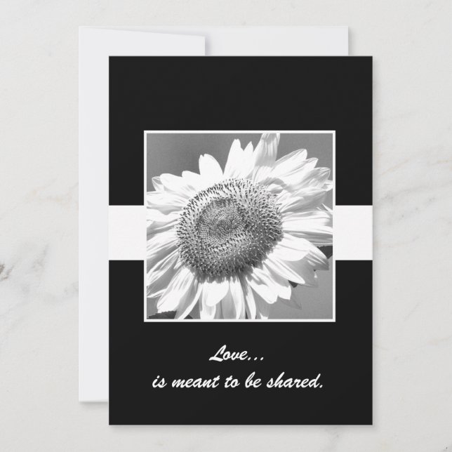 Love is Meant to be Shared Vow Renewal Invitation (Front)