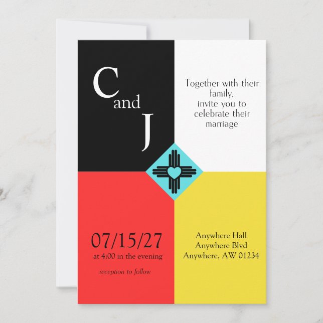 Love is Medicine Wedding Invite (Front)
