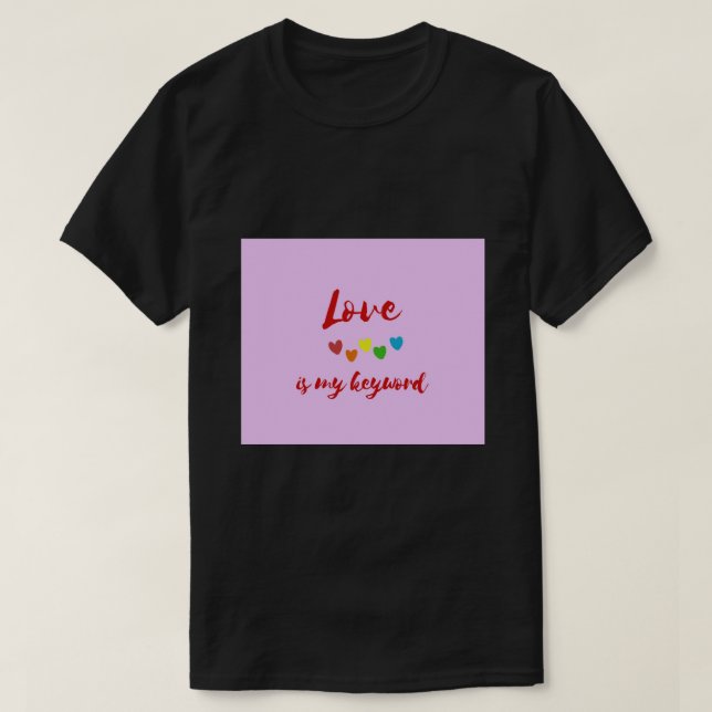 Love is my Keyword Mouse Pad  Mouse Pad T-Shirt (Design Front)