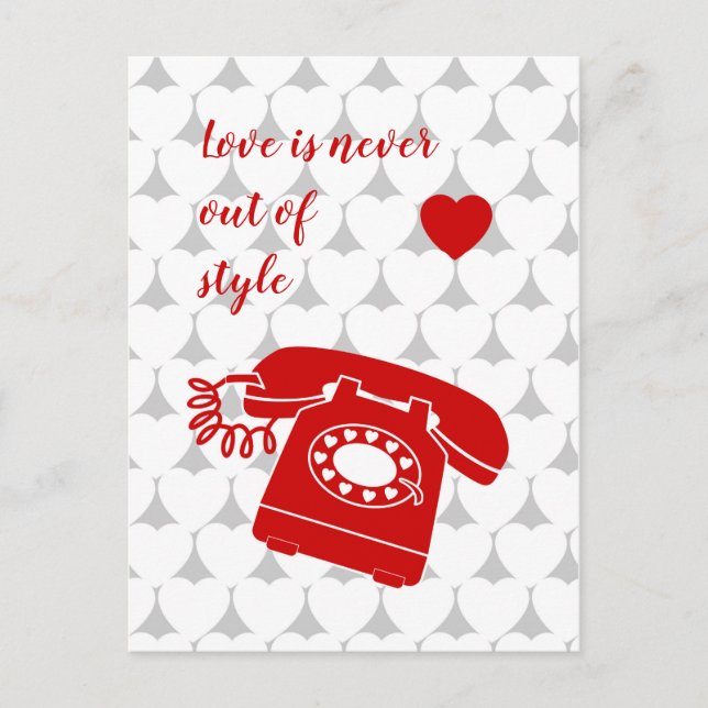 Love is never out of style postcard (Front)