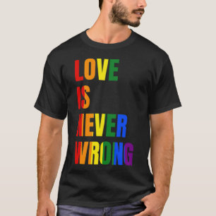 Love Is Never Wrong (LGBT) -standard-scale-4_00x T-Shirt