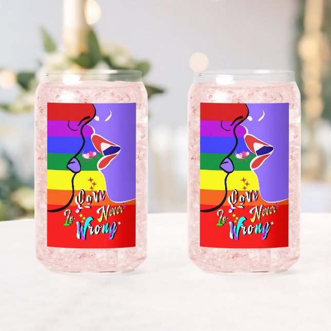 Love Is Never Wrong pride Can Glass (Insitu (Wedding))