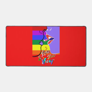 Love Is Never Wrong pride Desk Mat