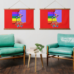 Love Is Never Wrong pride Hanging Tapestry