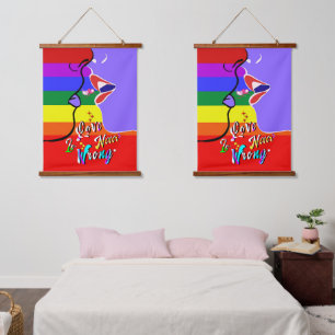 Love Is Never Wrong pride Hanging Tapestry