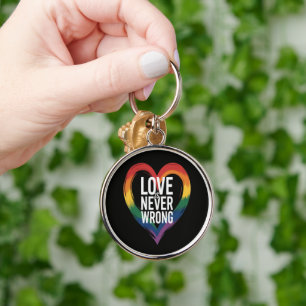 Love is never wrong Pride Month LGBT Key Ring