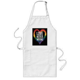 Love is never wrong Pride Month LGBT Long Apron