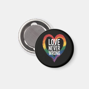 Love is never wrong Pride Month LGBT Magnet