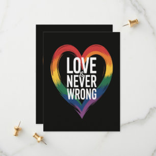 Love is never wrong Pride Month LGBT Save The Date