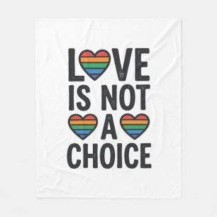 Love Is Not a Choice Rainbow Pride Vintage Shirt D Fleece Blanket