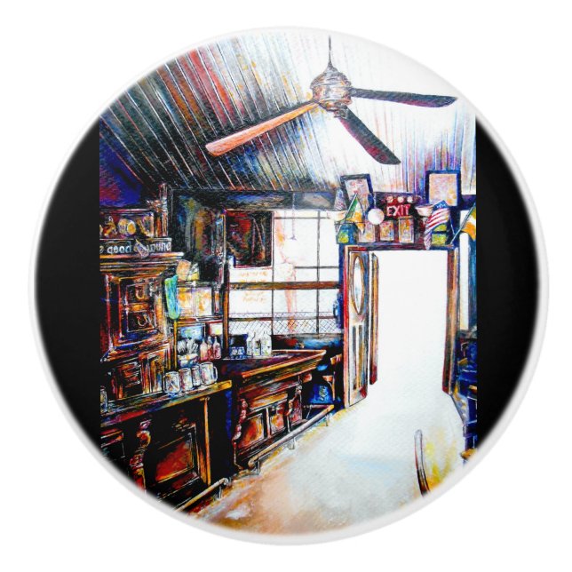 Love is Not a Wall, It's a Bridge Ceramic Knob (Front)