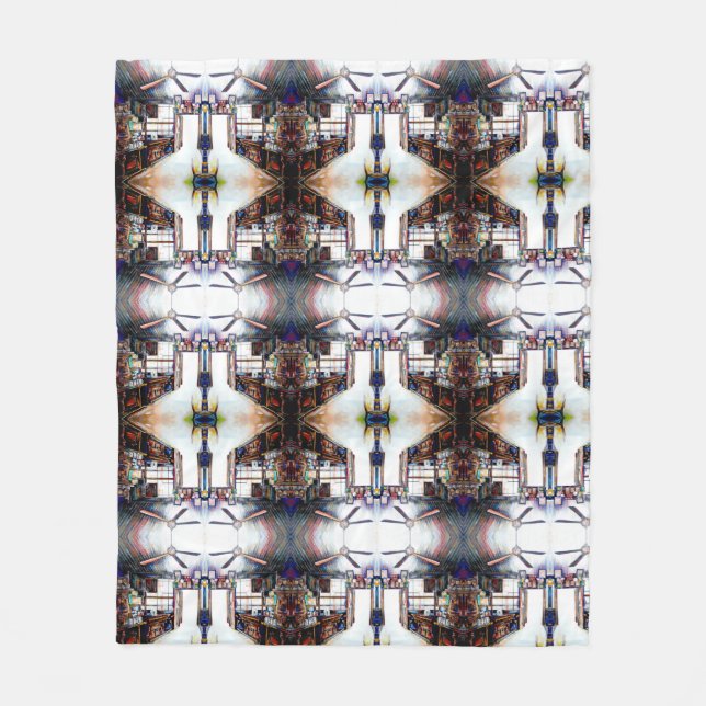 Love is Not a Wall, It's a Bridge Fleece Blanket (Front)