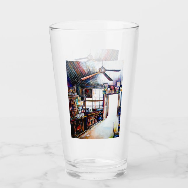 Love is Not a Wall, It's a Bridge Glass (Front)