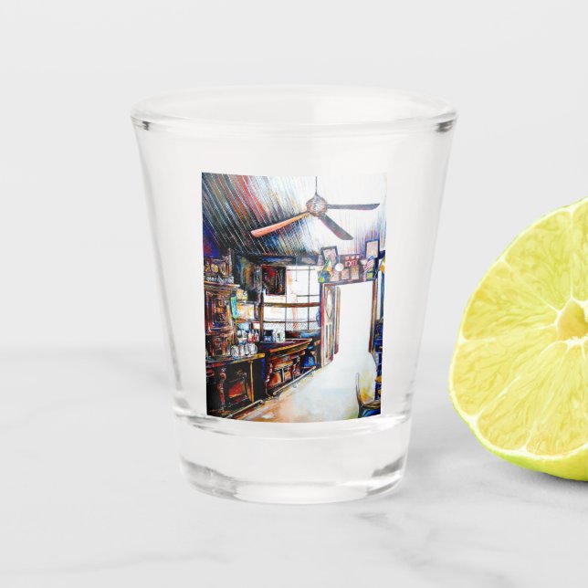 Love is Not a Wall, It's a Bridge Shot Glass (Front)