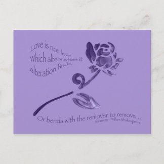 Love is Not Love... Postcard