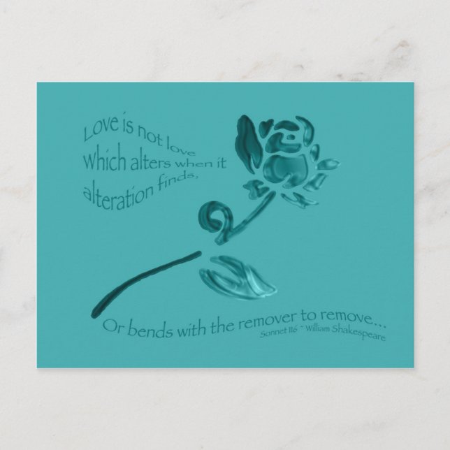 Love is Not Love... Postcard (Front)