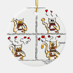 Love is Nutella Ceramic Tree Decoration