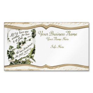 Love Is Of God Magnetic Business Card