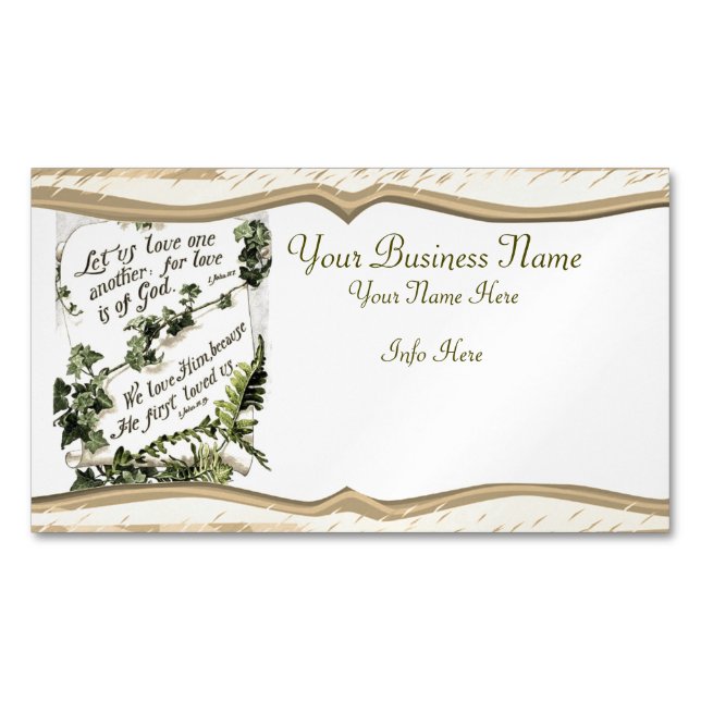 Love Is Of God Magnetic Business Card (Front)
