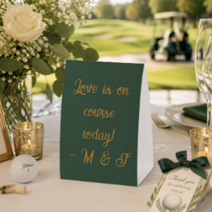 “Love is on course today!” Forest Green & Copper