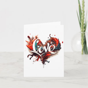 Love Is On Valentines Day Card