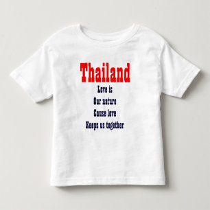 love is our nature Thailand t-shirts