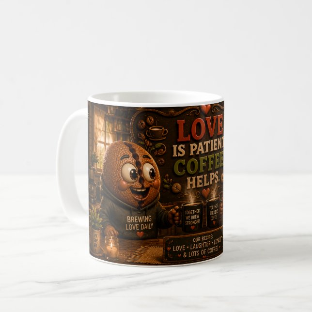 Love Is Patience Coffee Mug (Front Left)