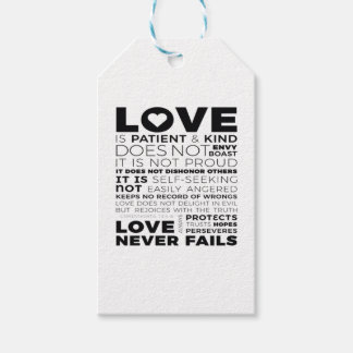 Love Is Patient And Kind Does Not Envy Boast Class Gift Tags