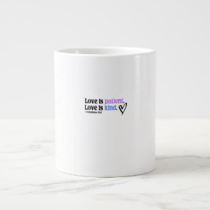 Love Is Patient And Kind Timeless Appeal  Large Coffee Mug