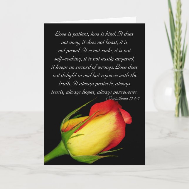 Love is patient... card (Front)