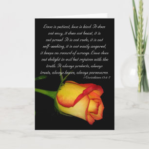 Love is patient... card