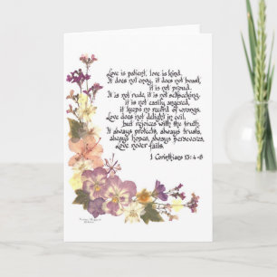 Love is patient card