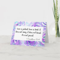 Love is patient