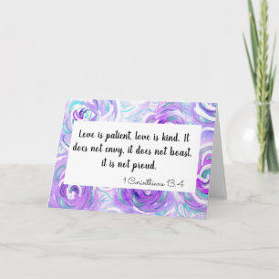 Love is patient card