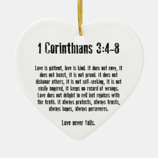 Love is Patient Ceramic Tree Decoration