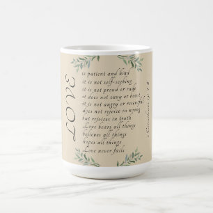Love is patient coffee mug