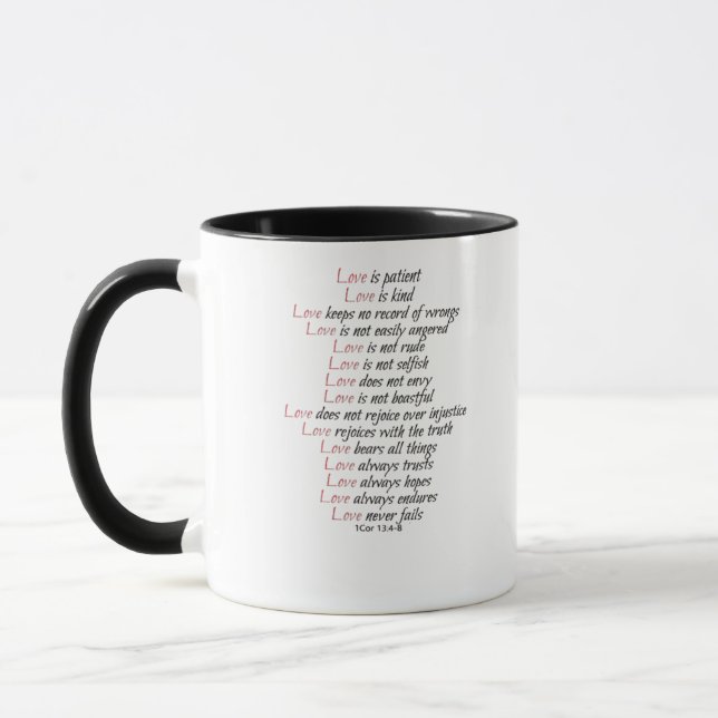 Love Is Patient Elegant Style  Mug (Left)