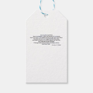 Love Is Patient Hidden Lake Serene Aesthetic Gift Tags