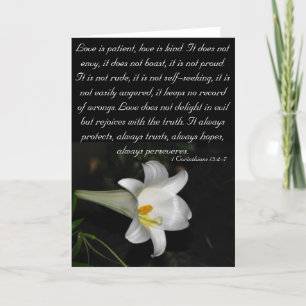 Love is patient. holiday card