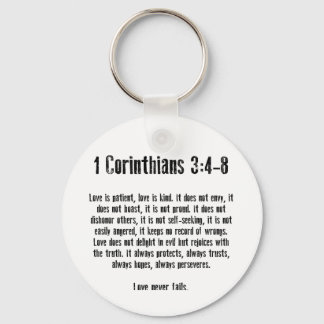 Love is Patient Key Ring