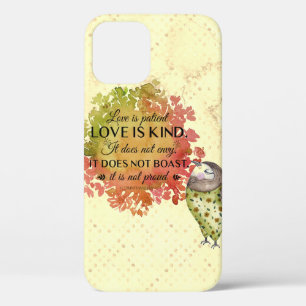 Love is Patient & Kind Quote iPhone 12 Case